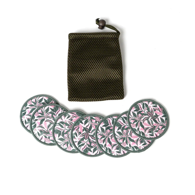 Lingettes Démaquillantes Tropicale Vert & Rose