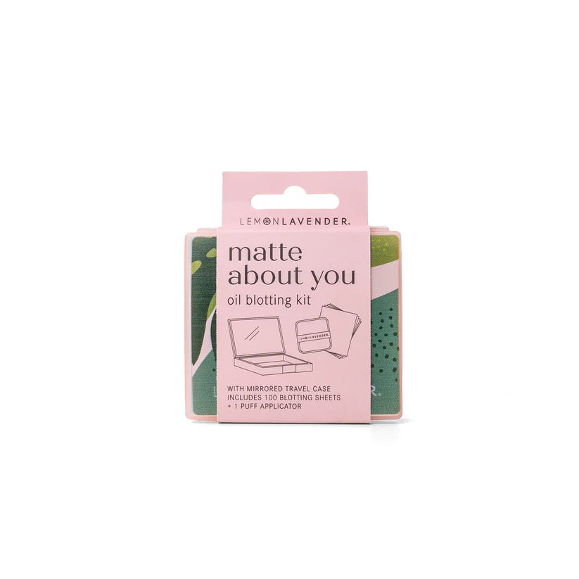 Ensemble Feuilles Matifiantes Vert & Rose