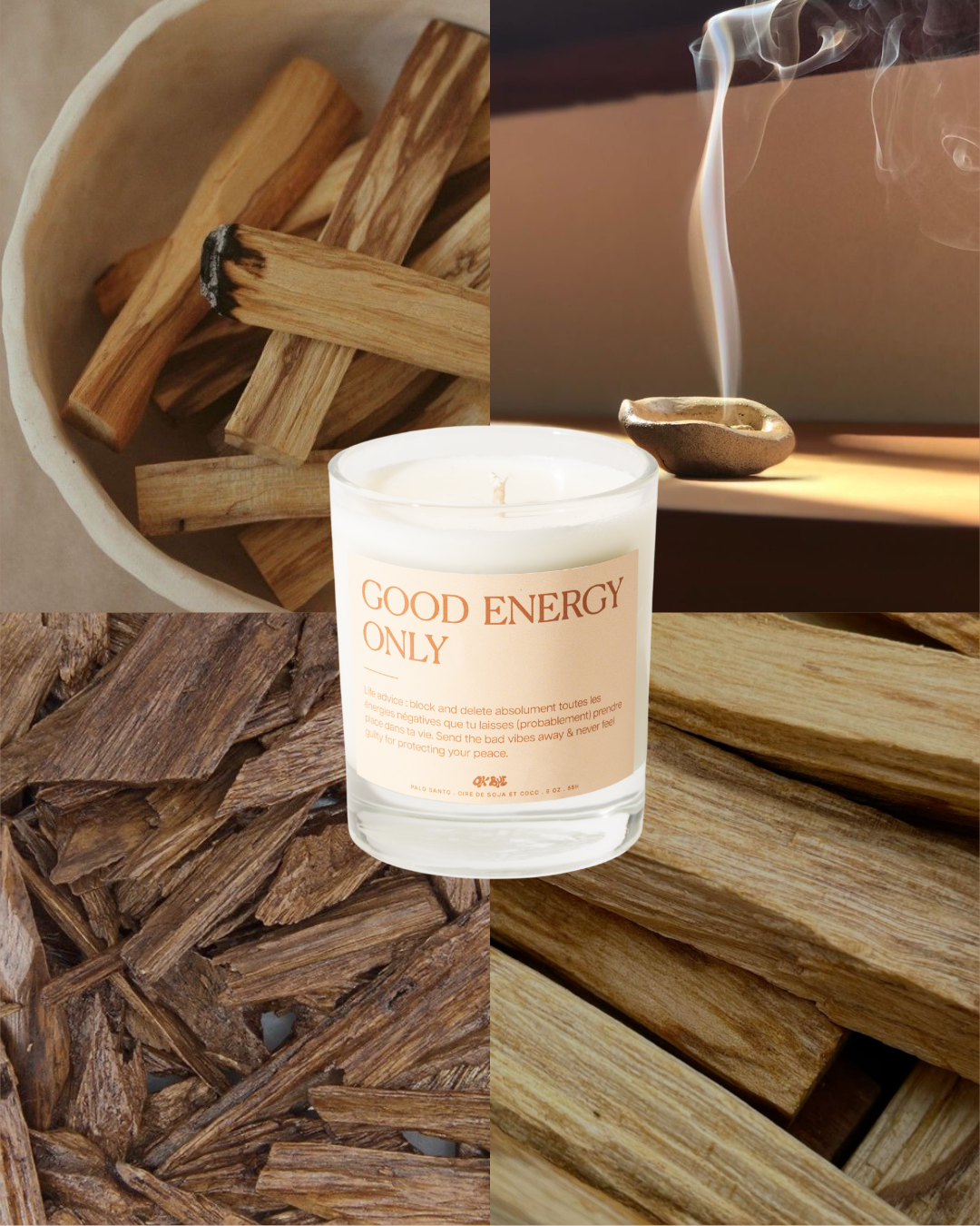 Chandelle Good Energy Only (Palo Santo)