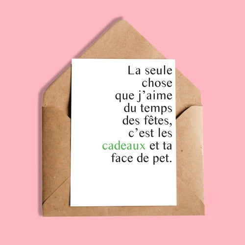 Carte Bonne Fête Face De Pet
