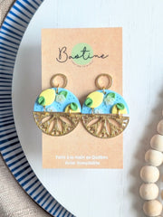 Boucles D'oreilles Pendantes Léonie Citrons