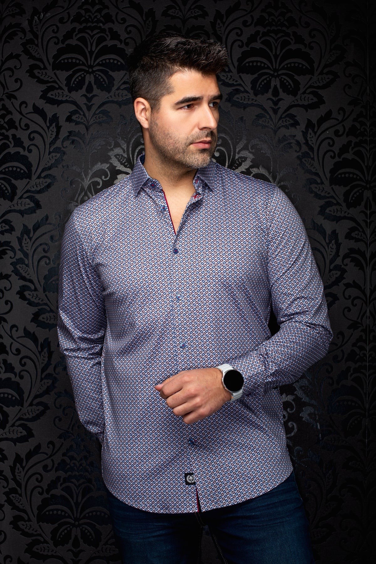 Chemise Manhattan Gris
