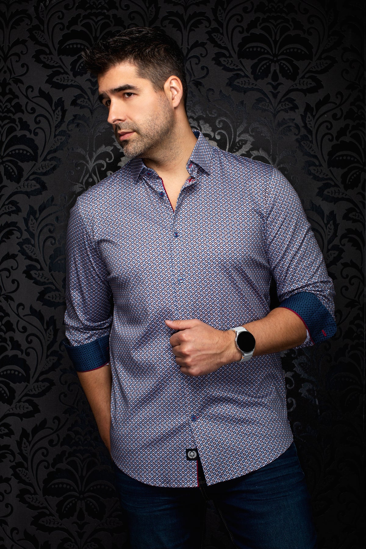 Chemise Manhattan Gris