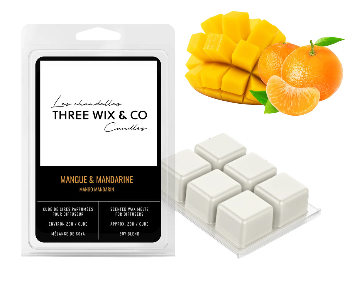 Cube De Cires Parfumées Pour Diffuseur Mangue & Mandarine