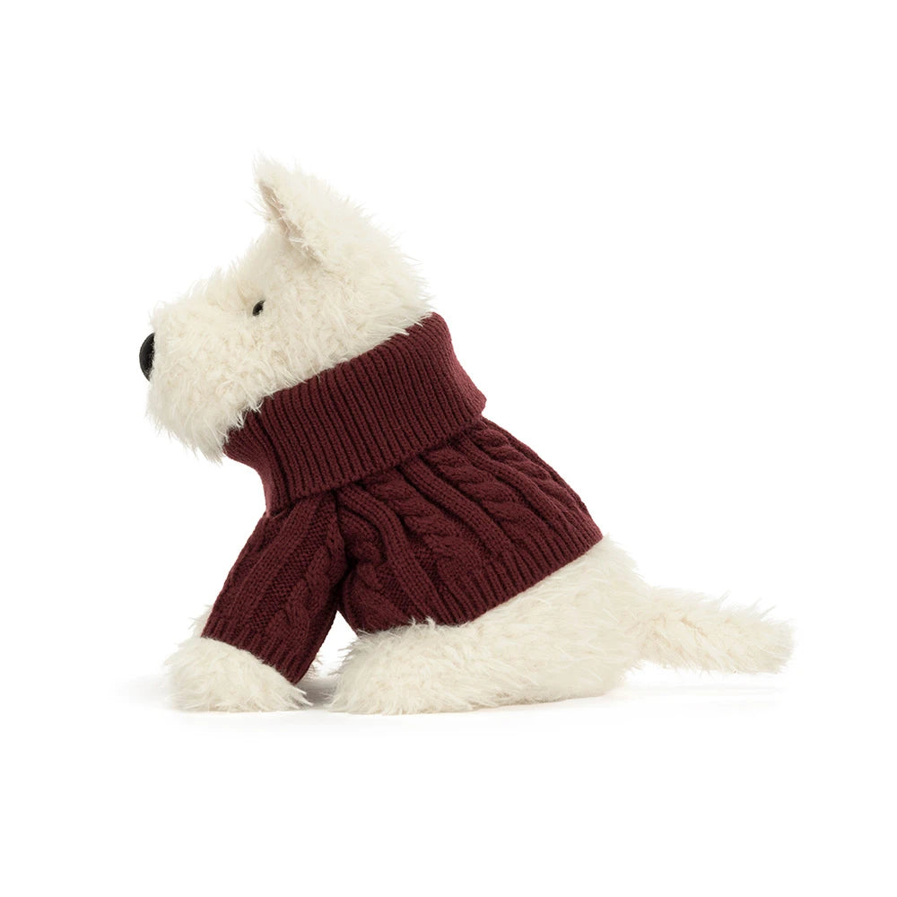 Peluche Munro Scottie Dog Winter Jumper Outfit