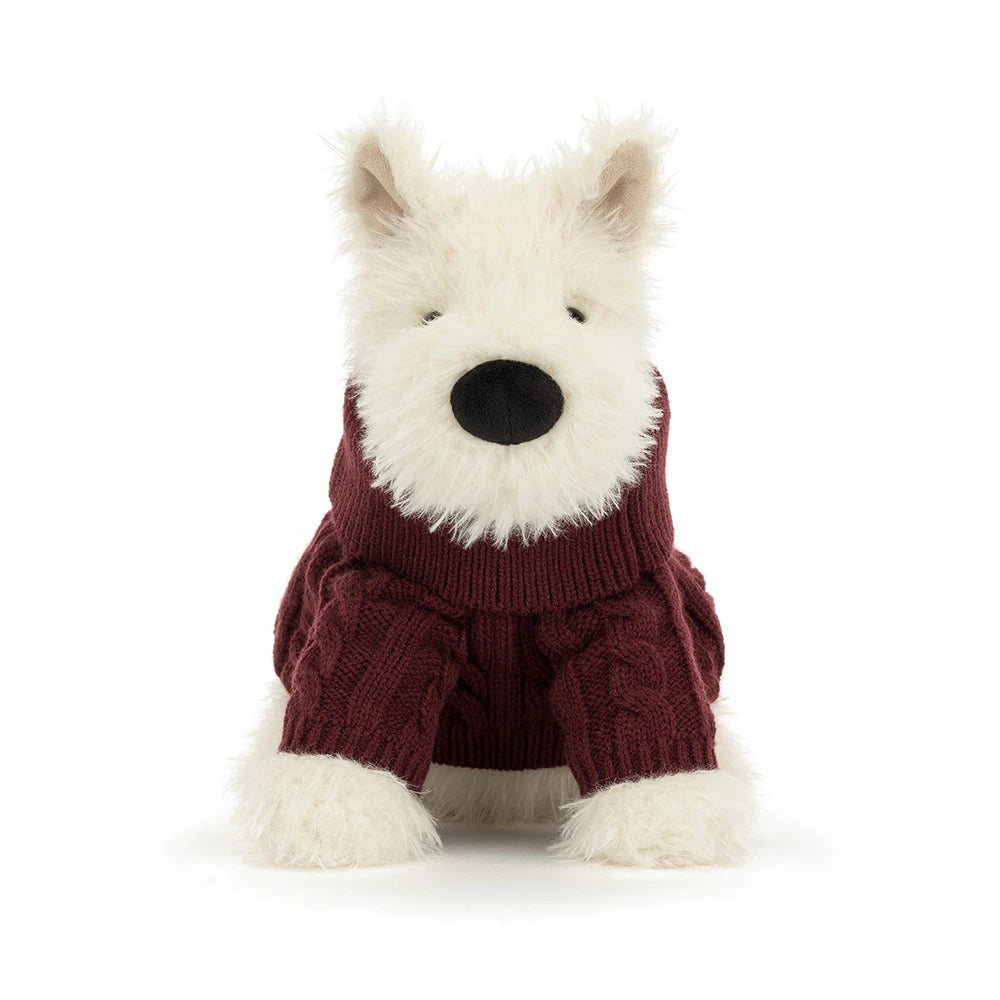 Peluche Munro Scottie Dog Winter Jumper Outfit