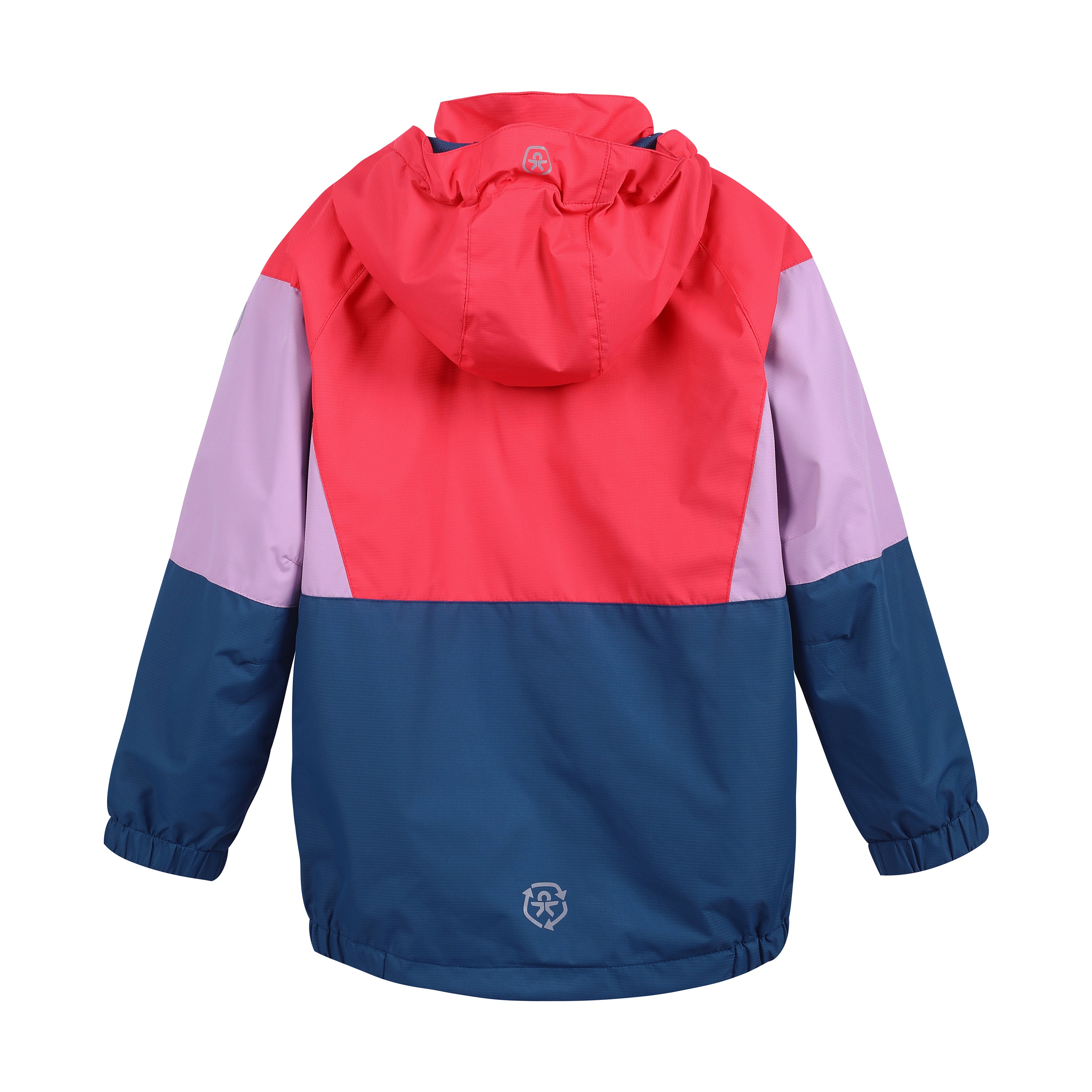 Manteau De Pluie Colorblock Rose