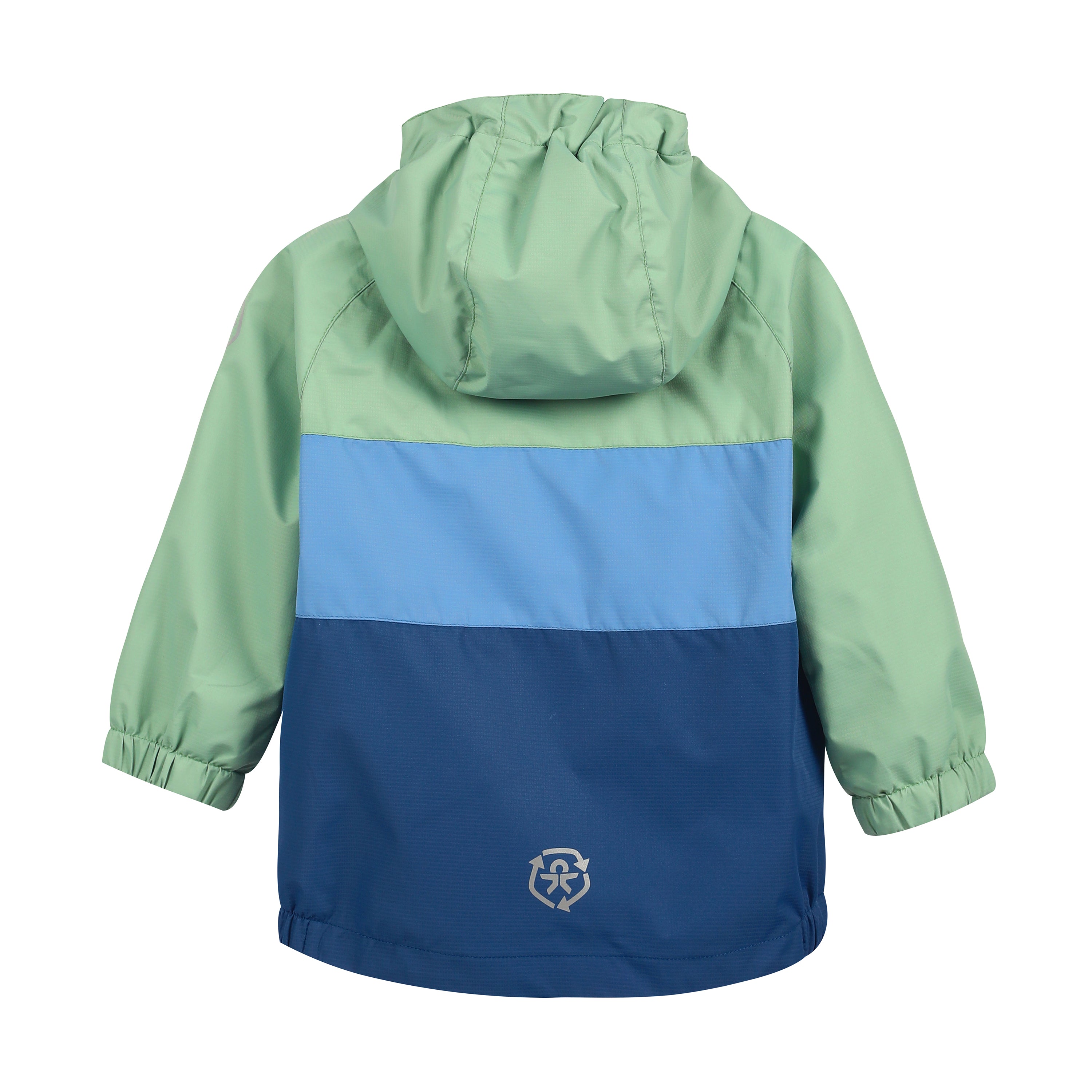 Manteau De Pluie Colorblock Vert