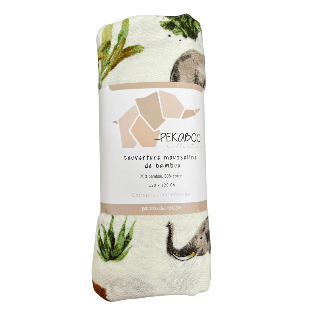 Mousseline Bambou Animaux