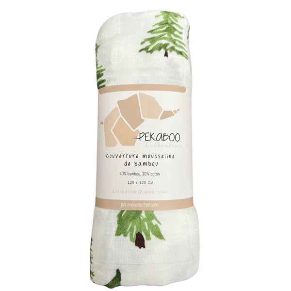 Mousseline Bambou Brume De Sapins