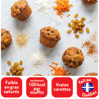 Muffins Aux Carottes & Raisins Dorés