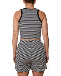 Shorts Sandra Lignes Noires Et Blanches