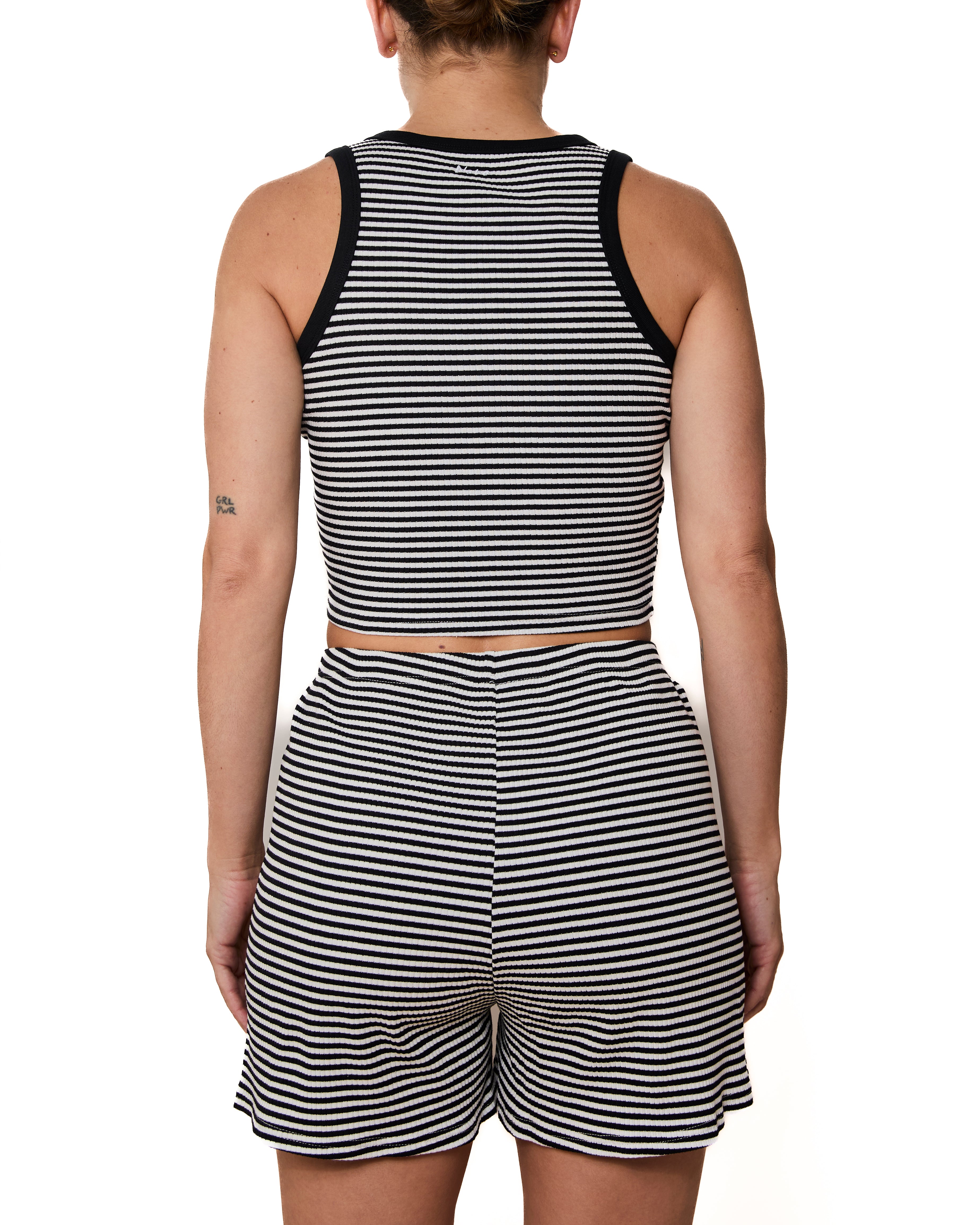 Shorts Sandra Lignes Noires Et Blanches