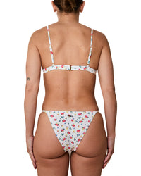 Haut De Bikini Emy Cotele Fleurs Et Pois
