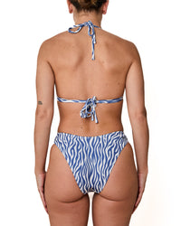 Haut de Bikini Natalia Cotele Zebre Denim