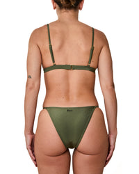 Haut De Bikini Emy Brillant Vert Khaki