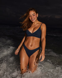 Bas De Bikini Georgette Denim