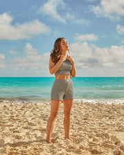 Shorts Sandra Lignes Noires Et Blanches