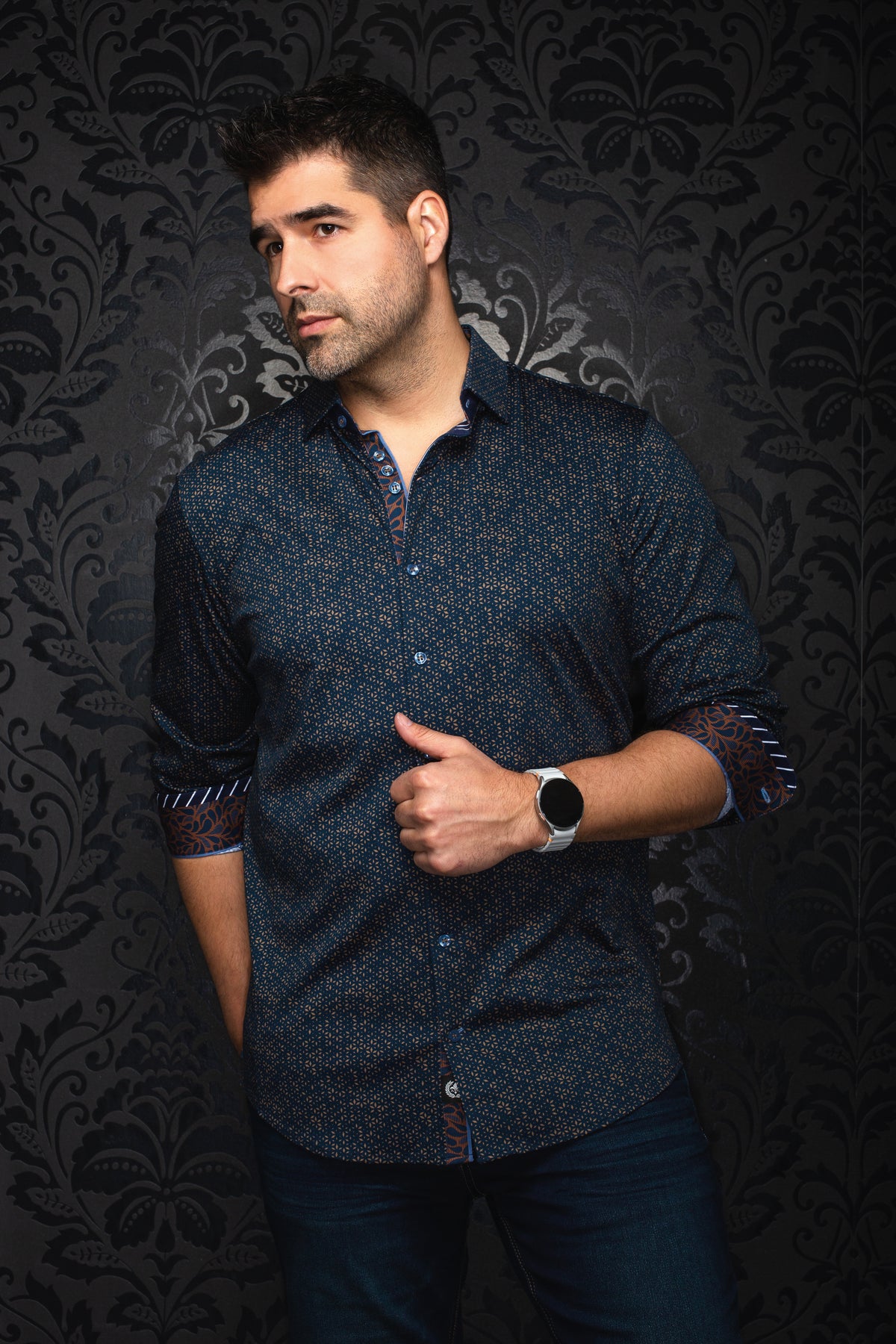 Chemise Nova Navy Tobacco