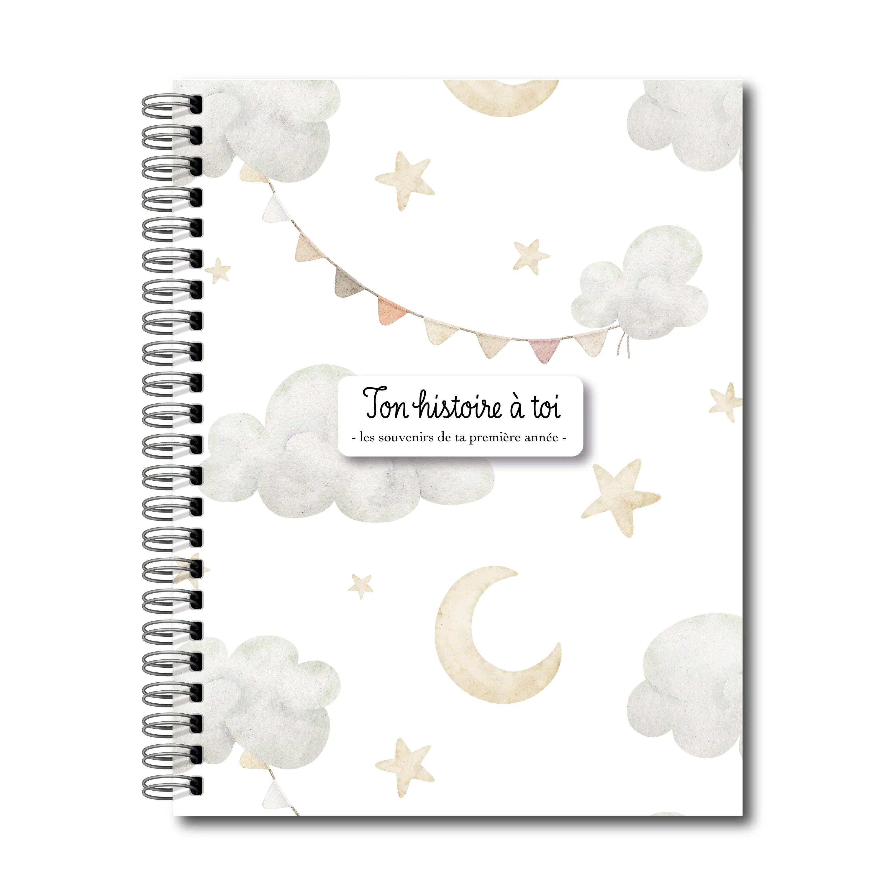 Livre De Naissance Souple Nuages