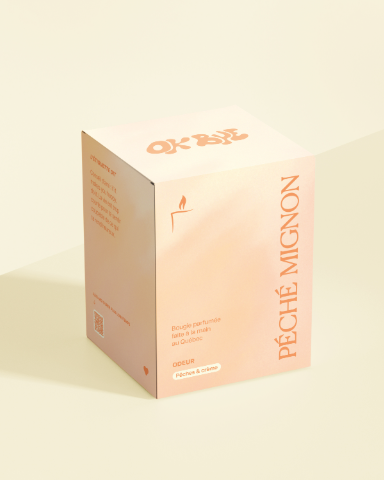 Chandelle Péché Mignon (Pêches & Crème)