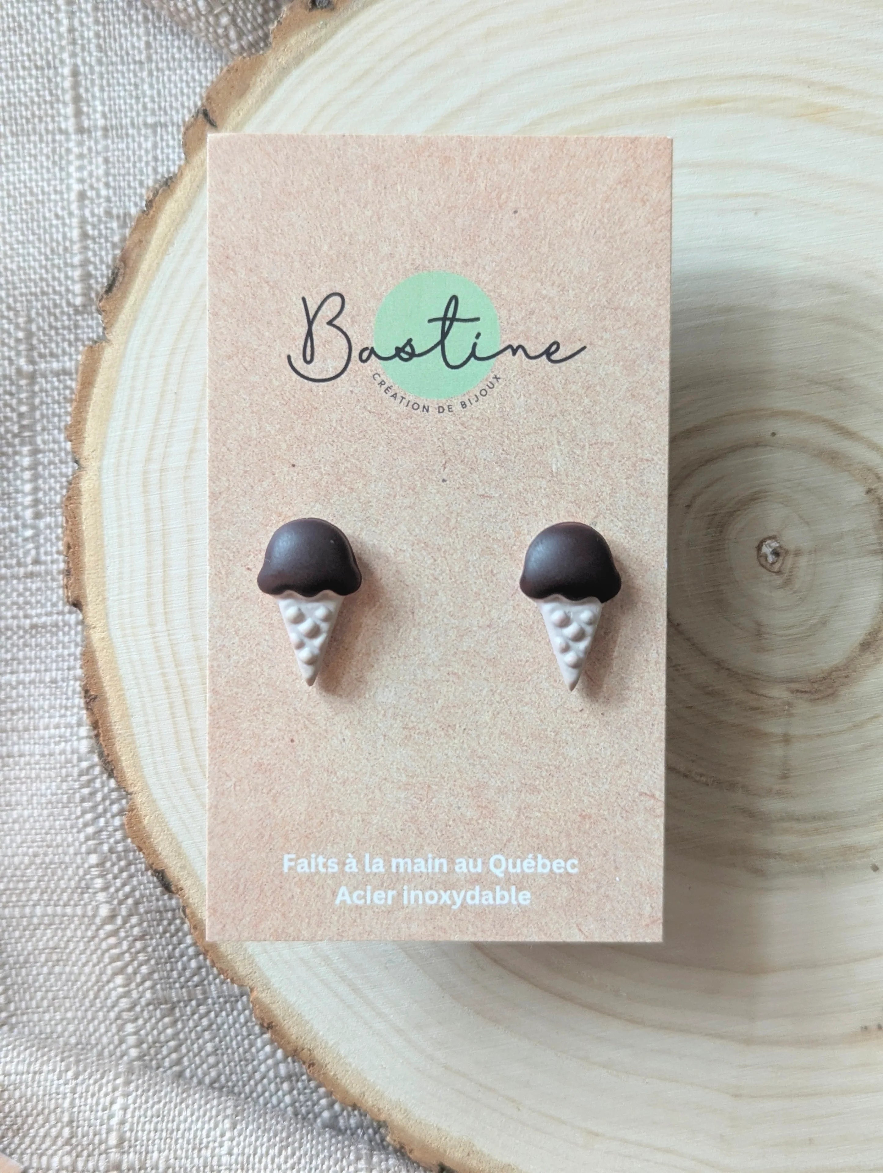 Studs Cornet Chocolat