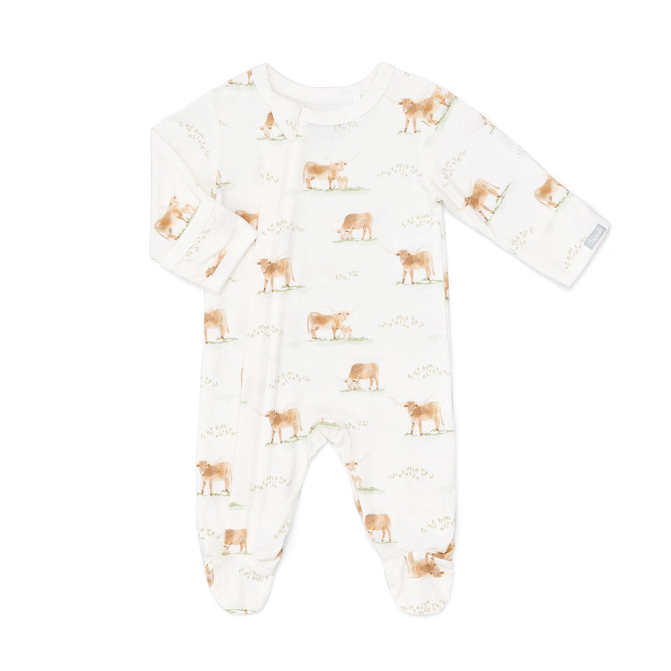 Pyjama En Modal Crème À Imprimé De Vaches