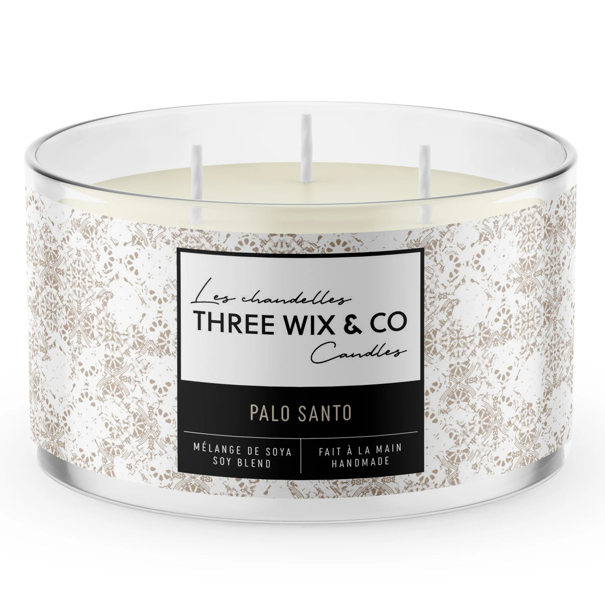 Chandelle À 3 Mèches Palo Santo