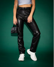 Pantalon En Cuir Végétalien