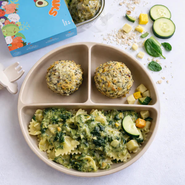 Boulettes De Poulet & Pâtes Aux Légumes
