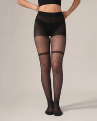 Collant Cuissardes Effet Résille