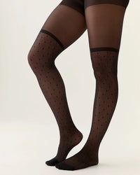 Collant Cuissardes Effet Résille