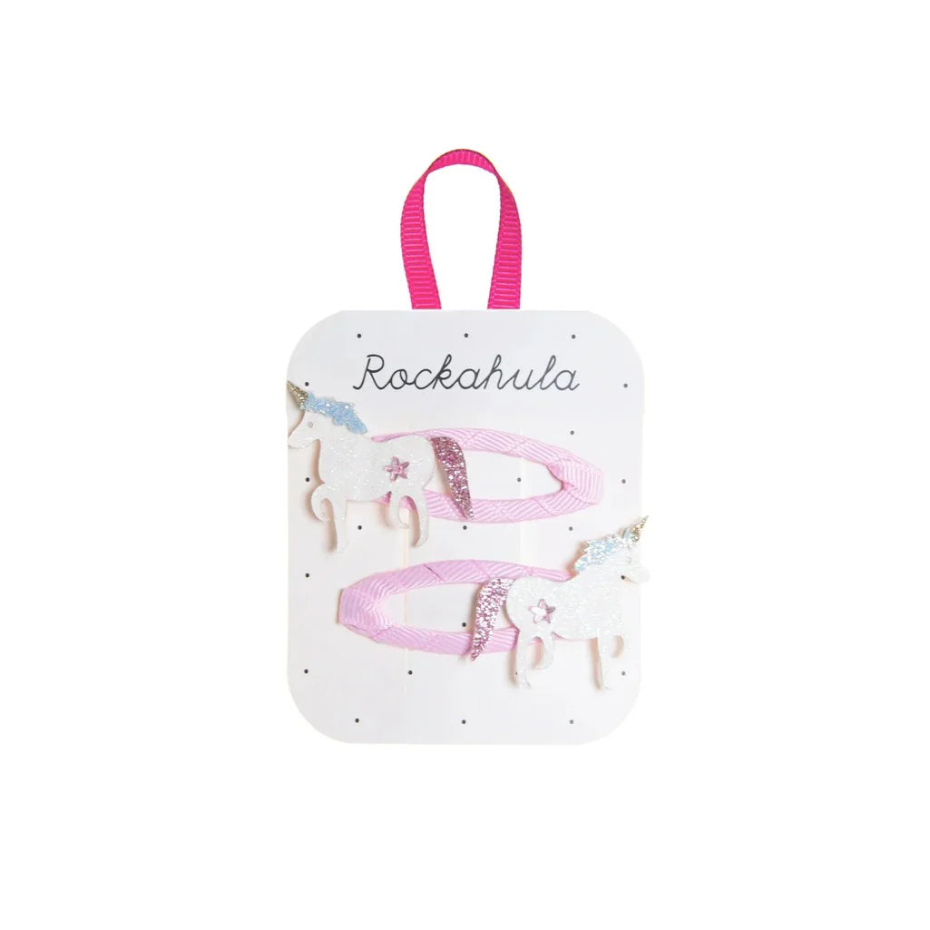 Ensemble Barrettes Unicorn