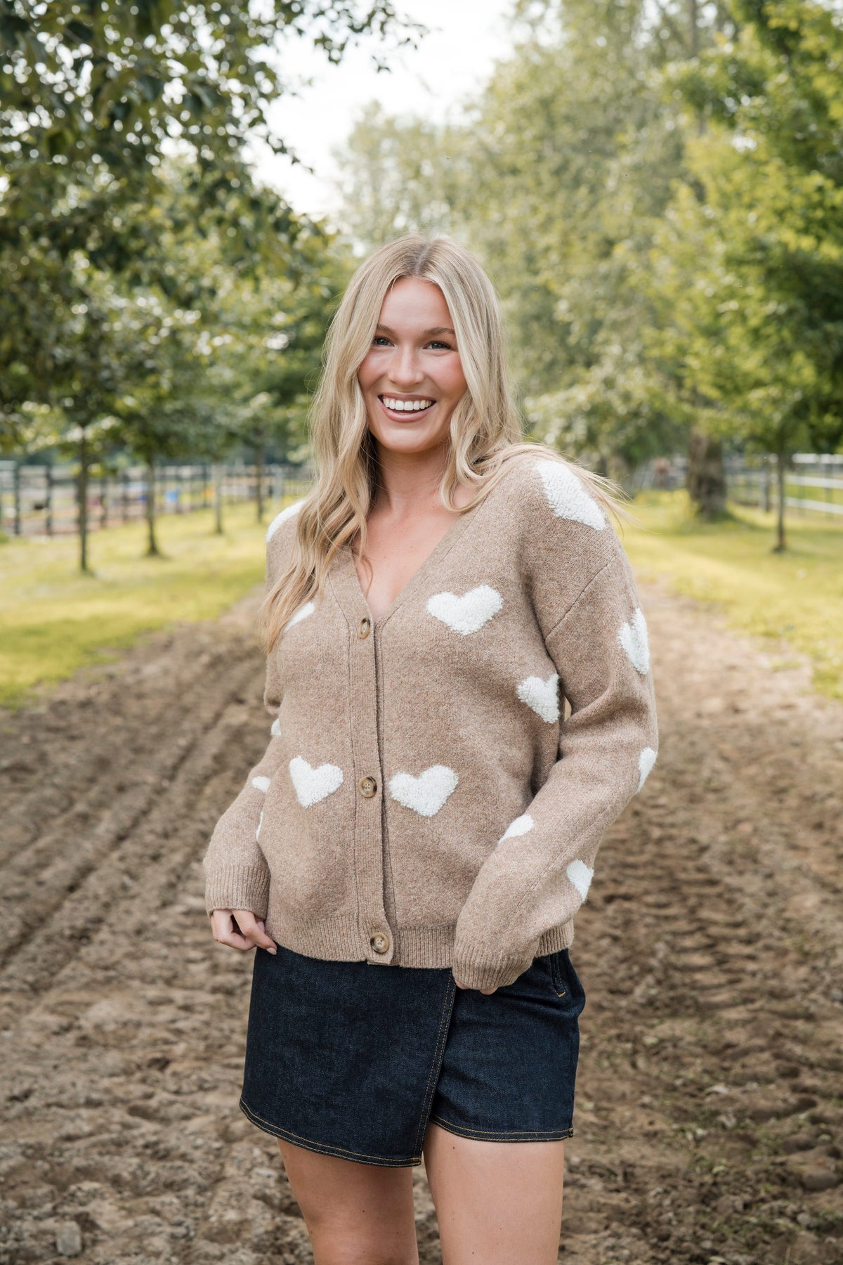 Cardigan À Coeur Doux Moka