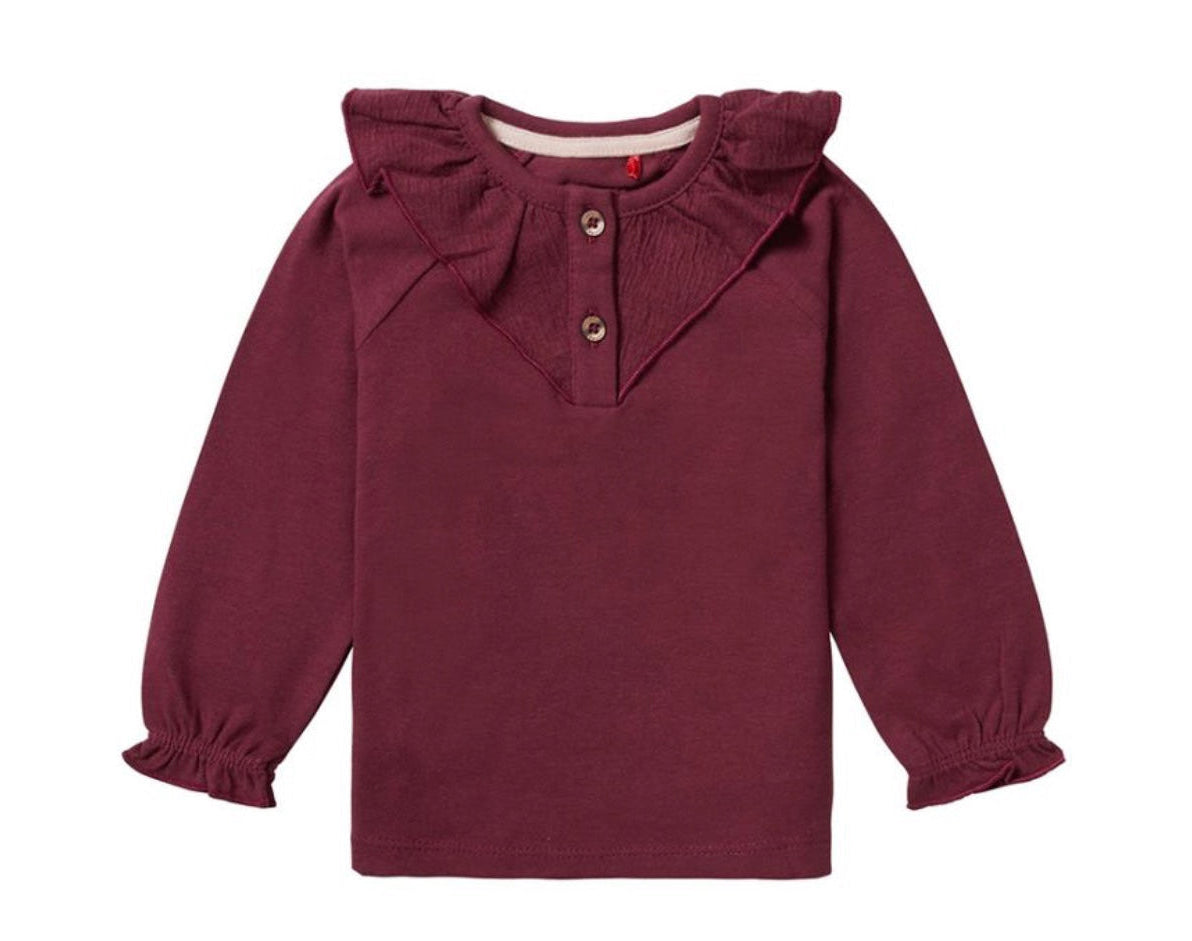 T-shirt Manches Longues Vilnius Oxblood Red