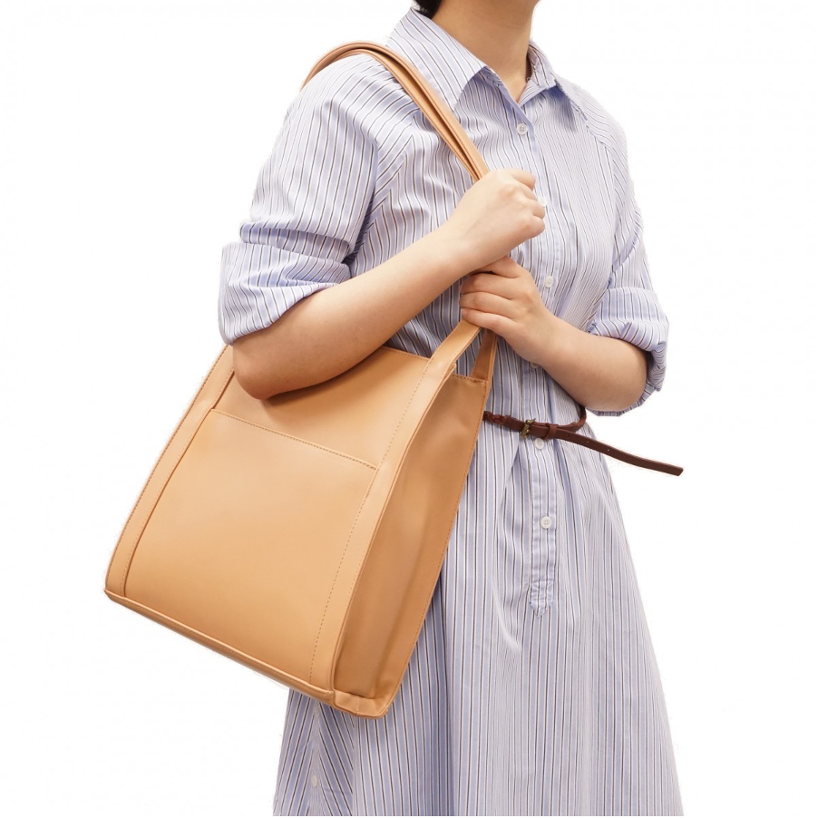 Sac Fourre-Tout Kaylee Caramel Pâle