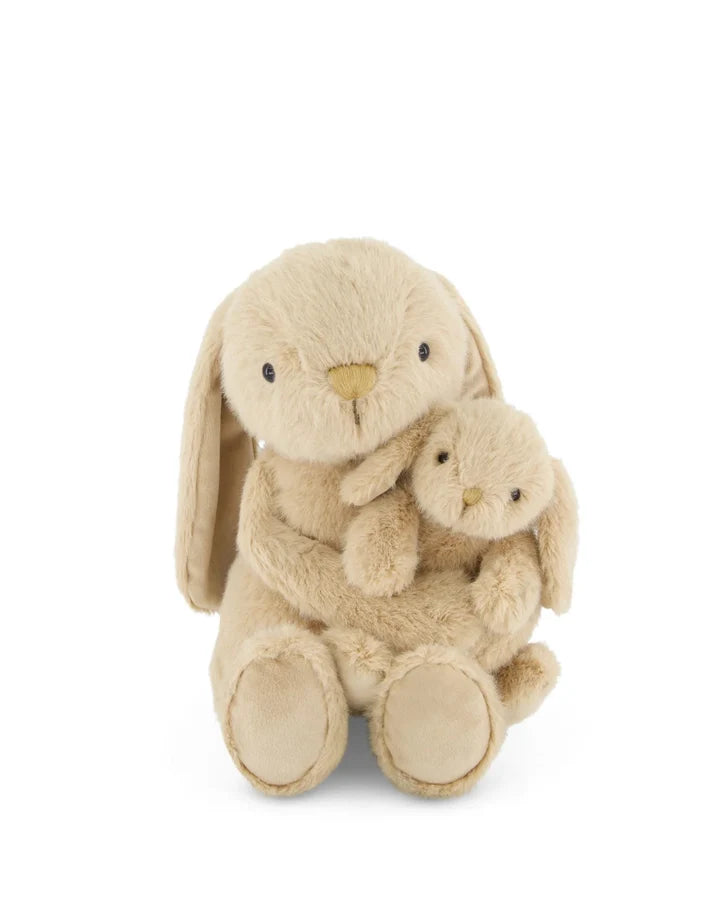 Peluche Frankie Le Lapin Câlin Et Son Bébé Caramel