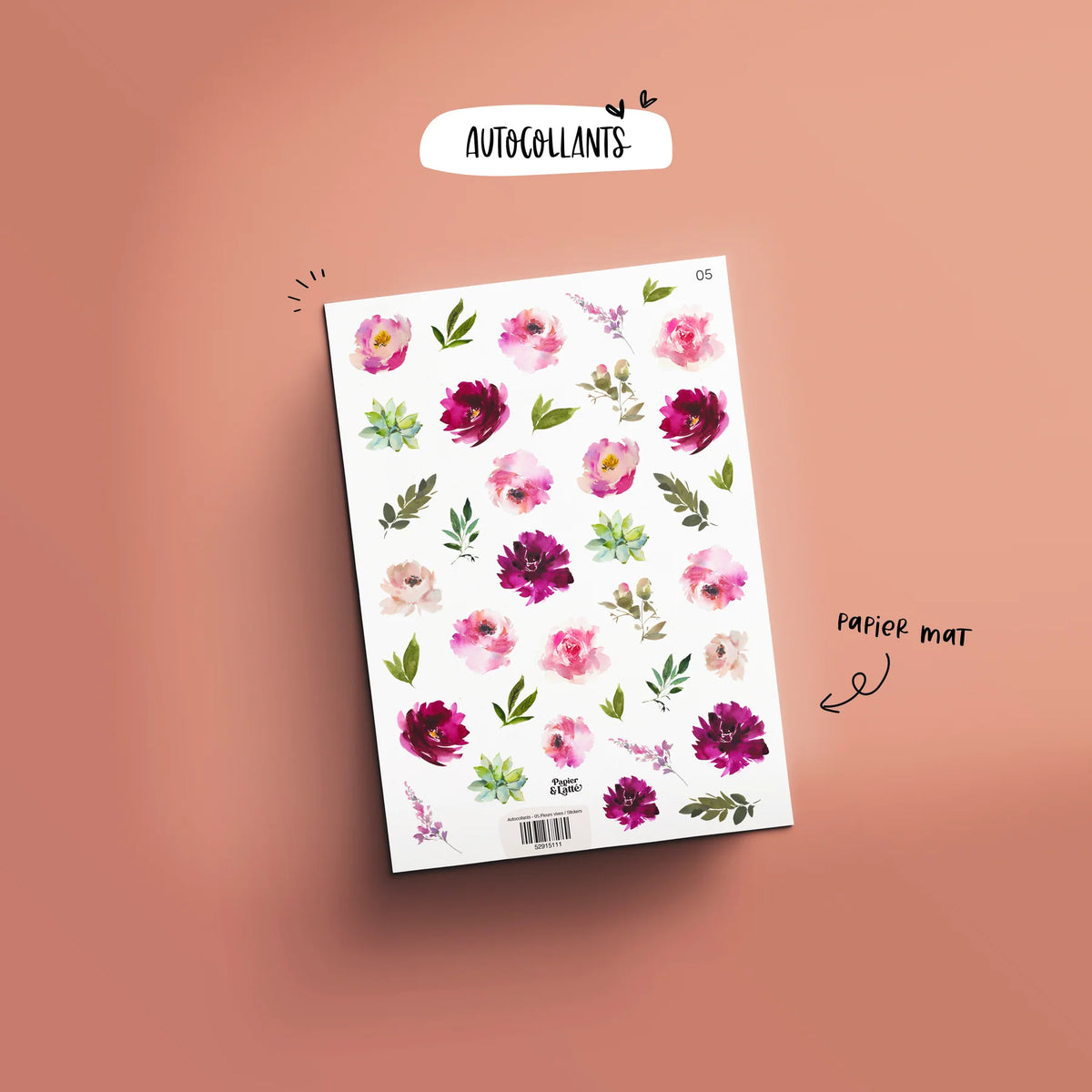 Autocollant 05 Fleurs Vives