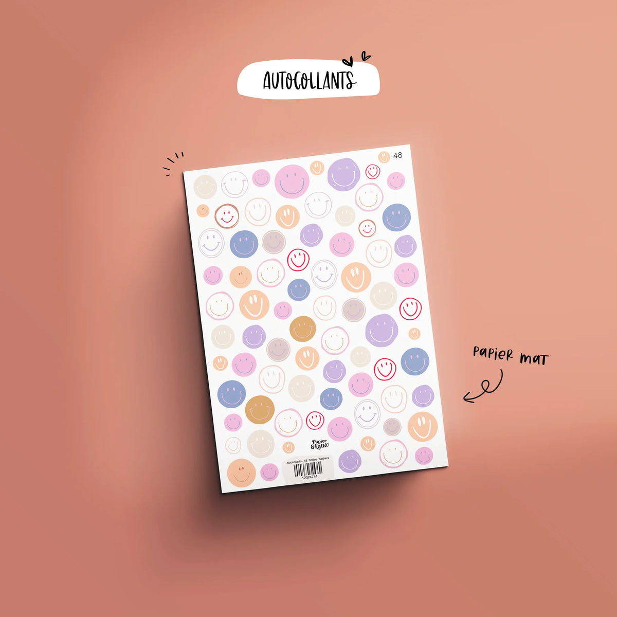 Autocollant 48 Smiley