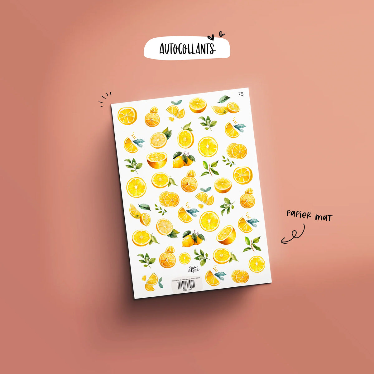 Autocollant 75 Limonade Aux Citrons