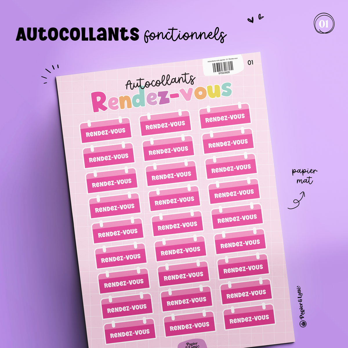 Autocollants Fonctionnels 01 - Rendez-Vous