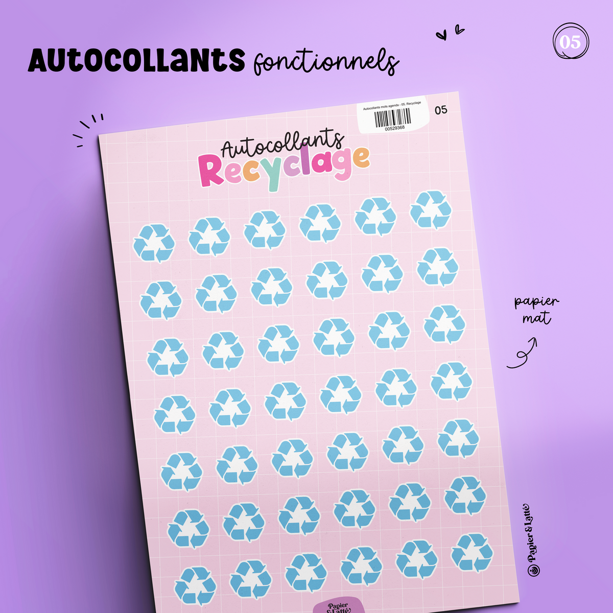 Autocollants Fonctionnels 05 - Recyclage