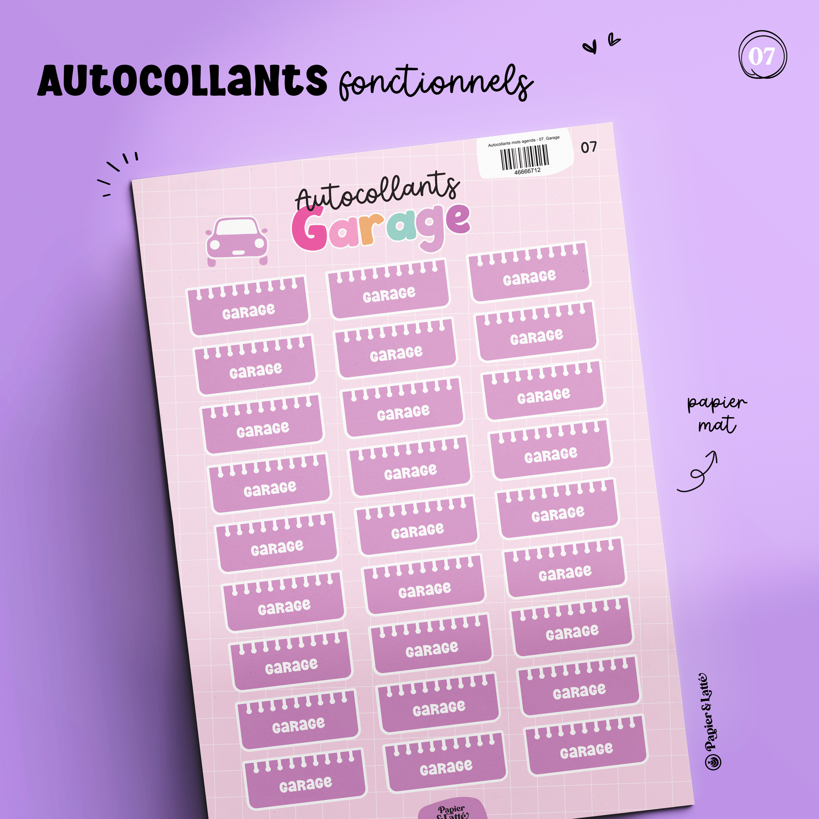 Autocollants Fonctionnels 07 - Garage