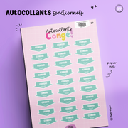 Autocollants Fonctionnels 09 - Congé