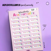 Autocollants Fonctionnels 11 Bonne Fête