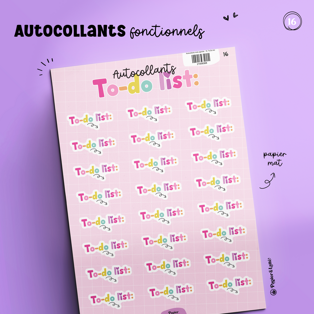 Autocollants Fonctionnels 16 - To-Do List