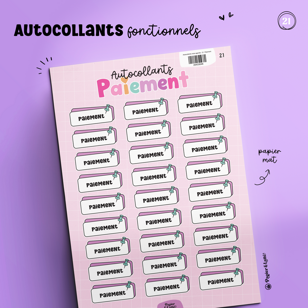 Autocollants Fonctionnels 21 - Paiement