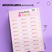 Autocollants Fonctionnels 26 - À Faire