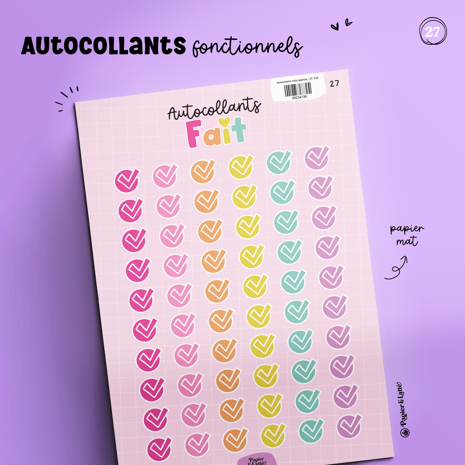 Autocollants Fonctionnels 27 - Fait