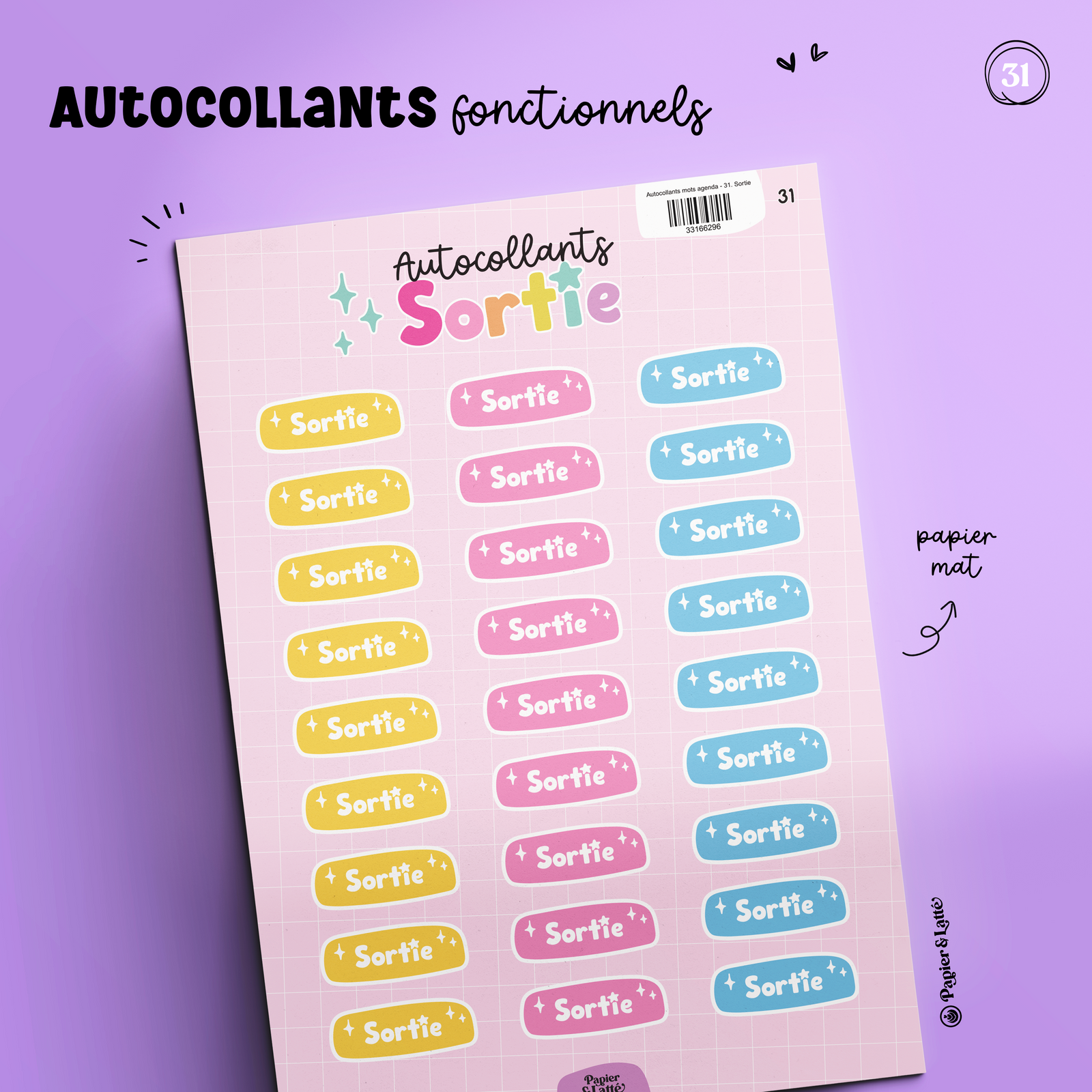 Autocollants Fonctionnels 31 - Sortie